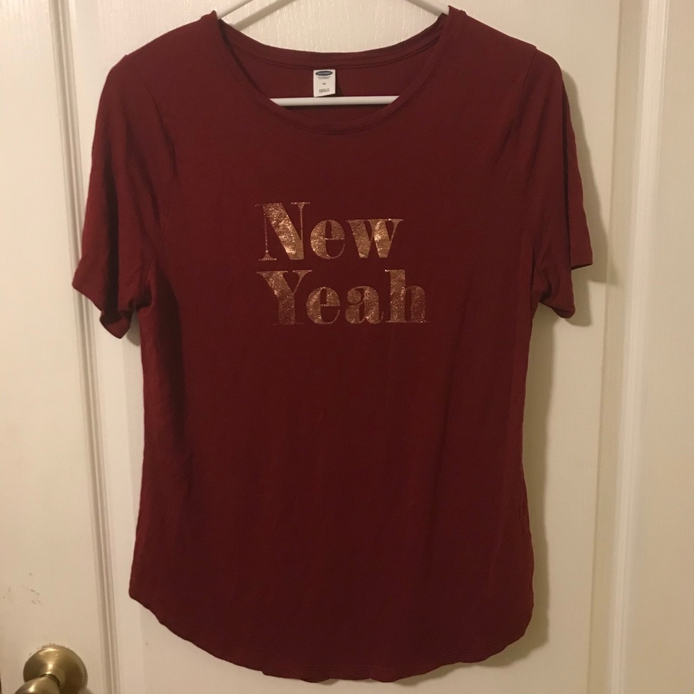 “New Yeah” Burgundy Top